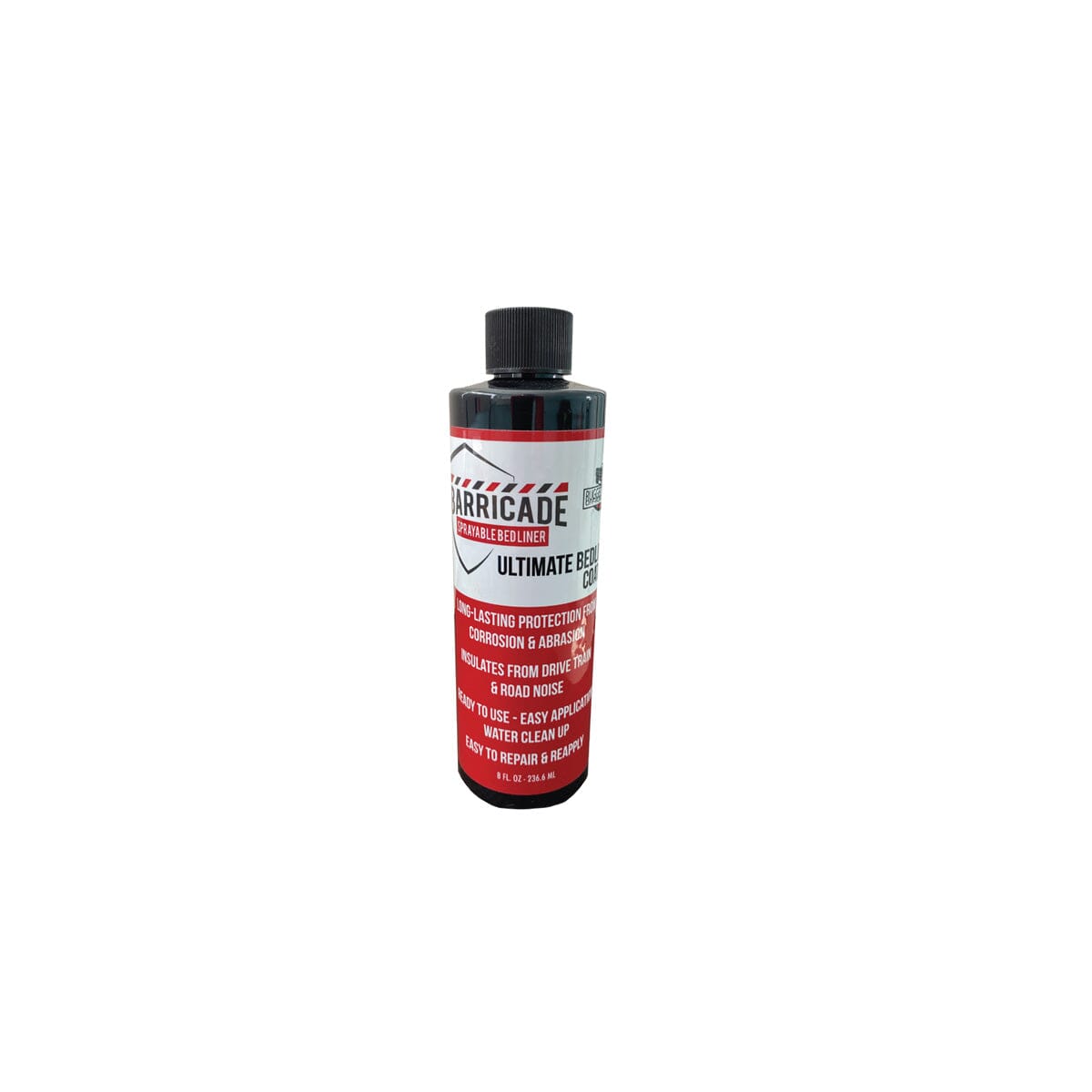 Barricade Ultimate Sprayable Bedliner Coatings Sample/Touch Up 8oz - BLACK ONLY BLACK 