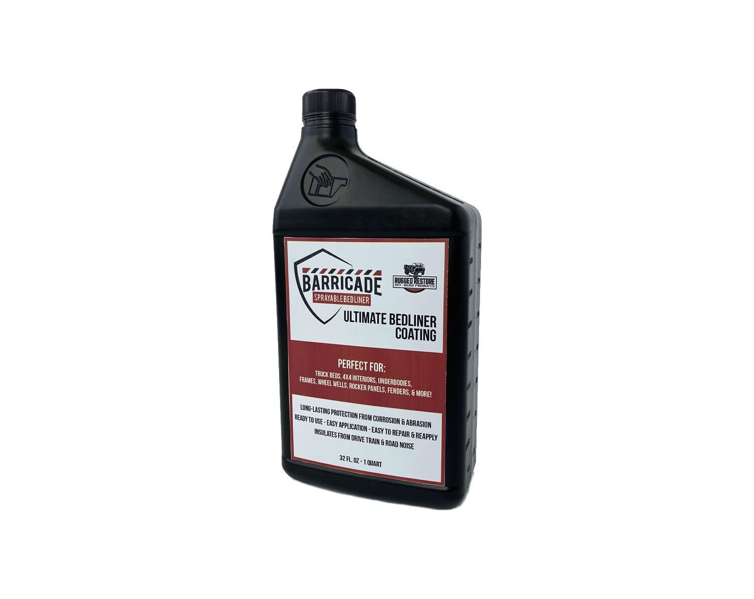 Barricade Ultimate Sprayable Bedliner Coatings Single Quart BLACK 