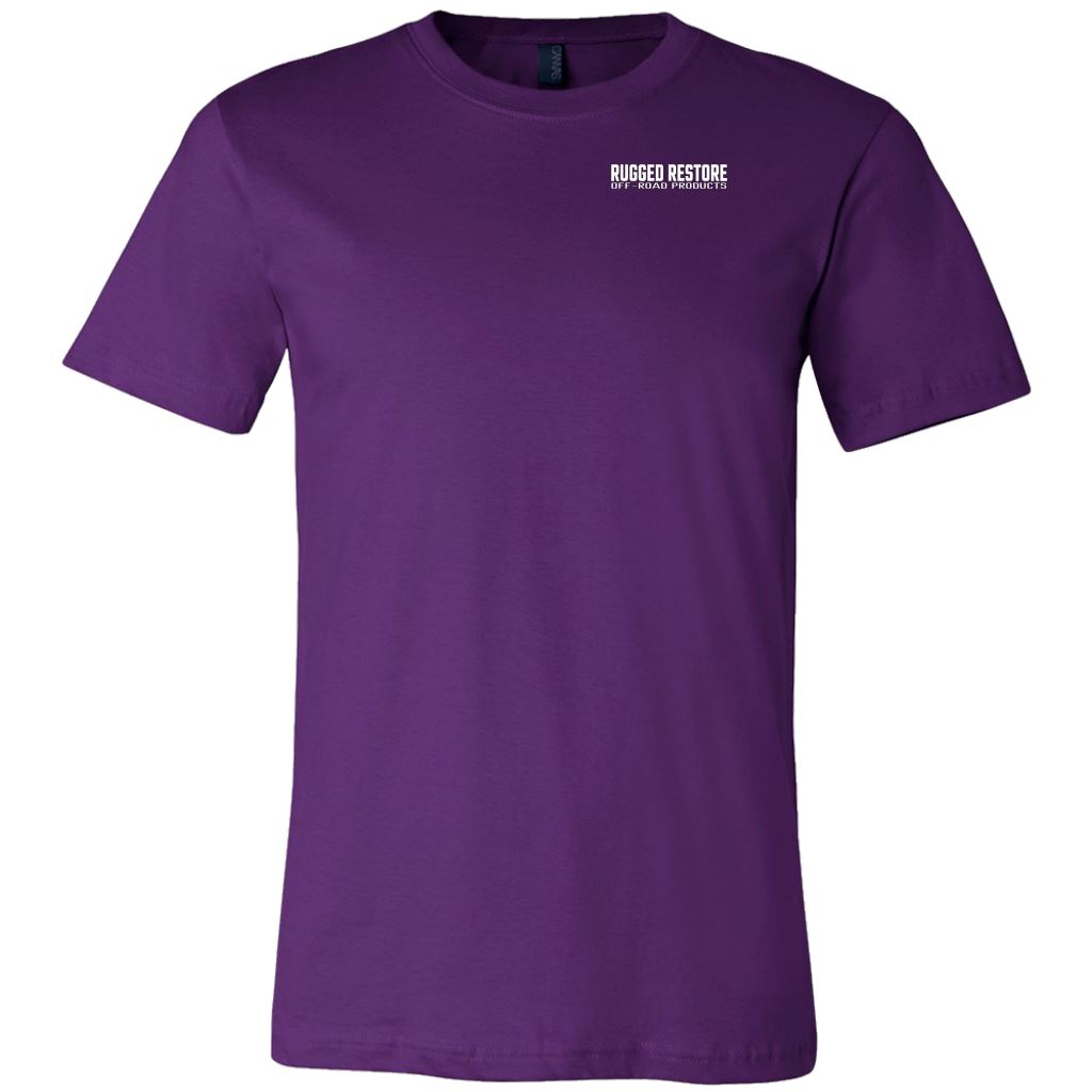 "Does This Tire Make My Butt Look Big?" T-Shirt - Dark Colors T-shirt Canvas Mens Shirt Team Purple S