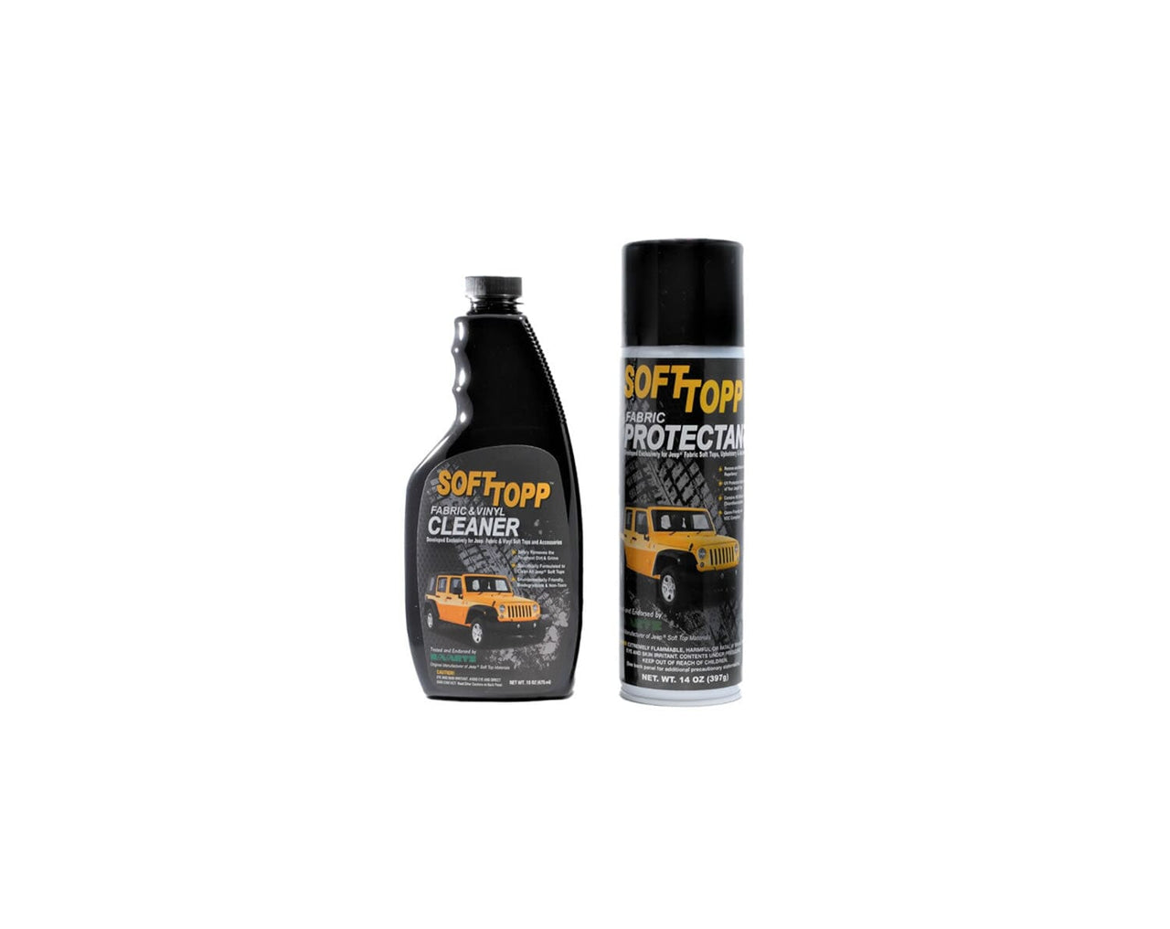SOFTTOPP FABRIC SOFT TOP CLEANER & PROTECTANT KIT - JEEP, TOYOTA ...