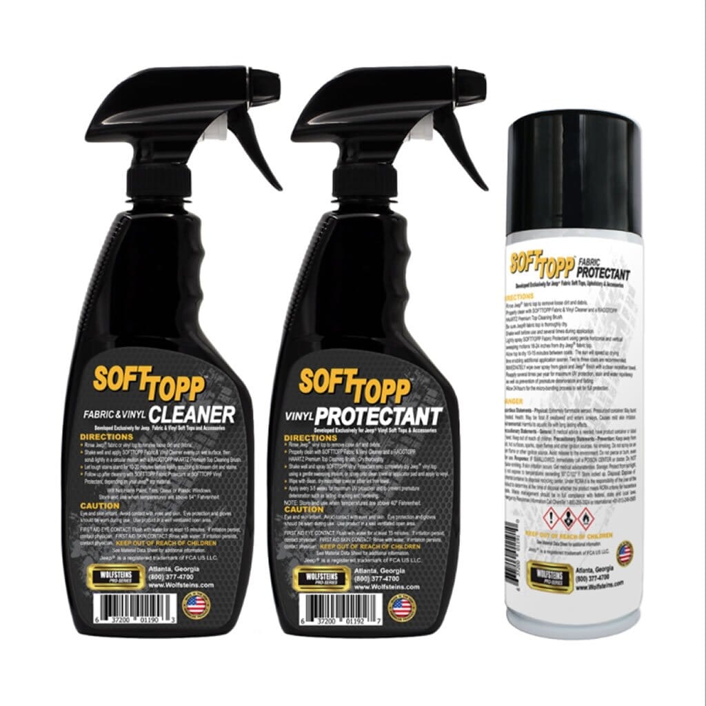 FABRIC & VINYL SOFT TOP CLEANER AND PROTECTANT KIT Vinyl Cleaner and Protectant 