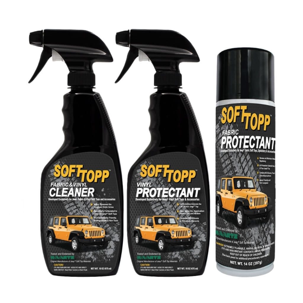 FABRIC & VINYL SOFT TOP CLEANER AND PROTECTANT KIT Vinyl Cleaner and Protectant 