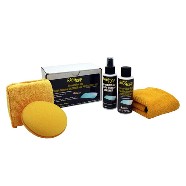 SOFT TOP PLASTIC WINDOW CLEANER & PROTECTANT KIT Windows & Plastic 