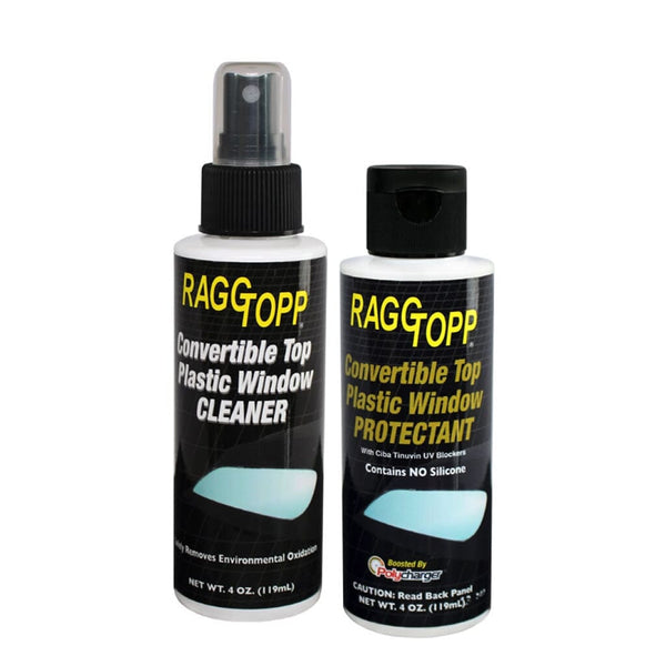 SOFT TOP PLASTIC WINDOW CLEANER & PROTECTANT KIT Windows & Plastic 