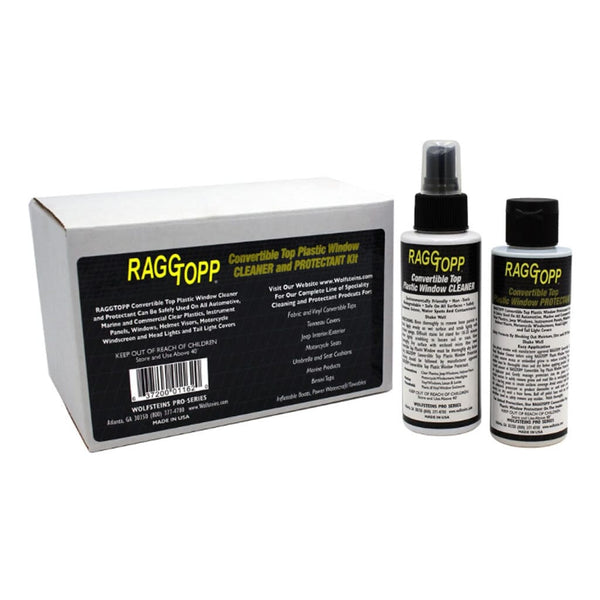 SOFT TOP PLASTIC WINDOW CLEANER & PROTECTANT KIT Windows & Plastic 