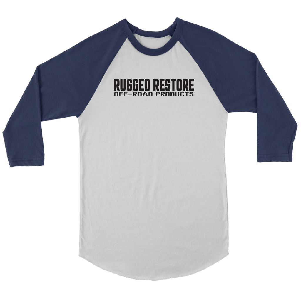 "Does This Tire Make My Butt Look Big?" 3/4 Sleeve Jersey T-shirt Canvas Unisex 3/4 Raglan White/Navy S