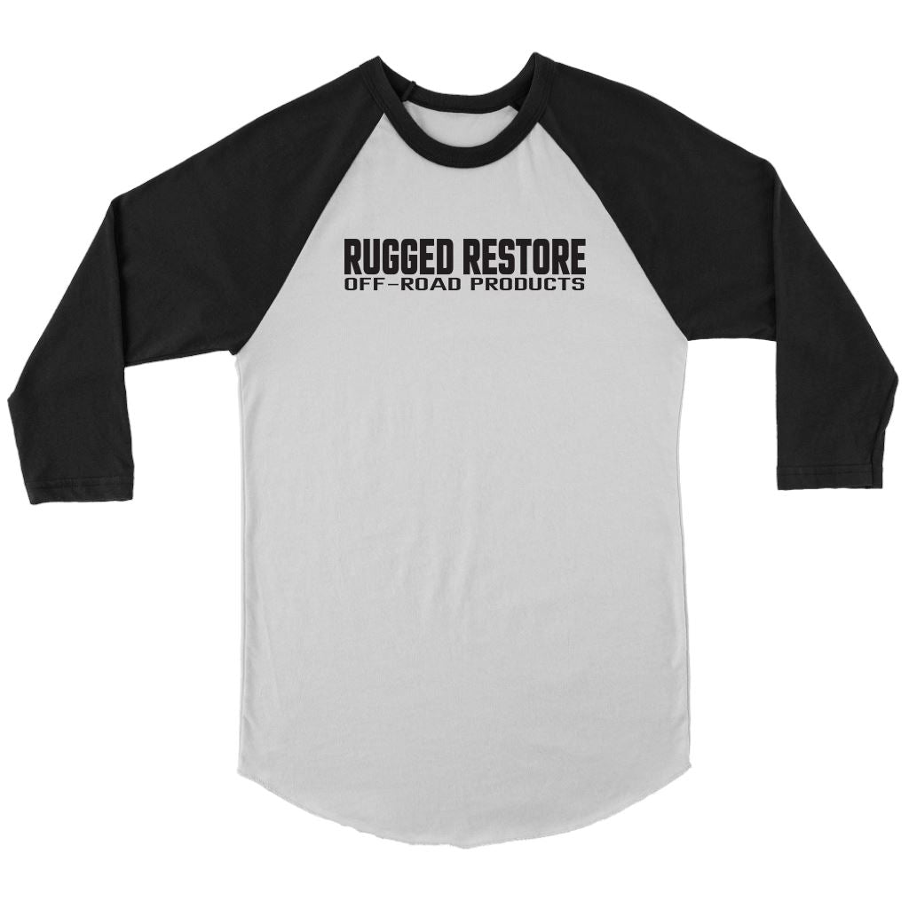 "Does This Tire Make My Butt Look Big?" 3/4 Sleeve Jersey T-shirt Canvas Unisex 3/4 Raglan White/Black S