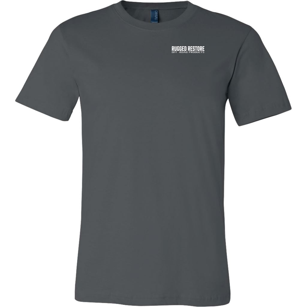 "Does This Tire Make My Butt Look Big?" T-Shirt - Dark Colors T-shirt Canvas Mens Shirt Asphalt S