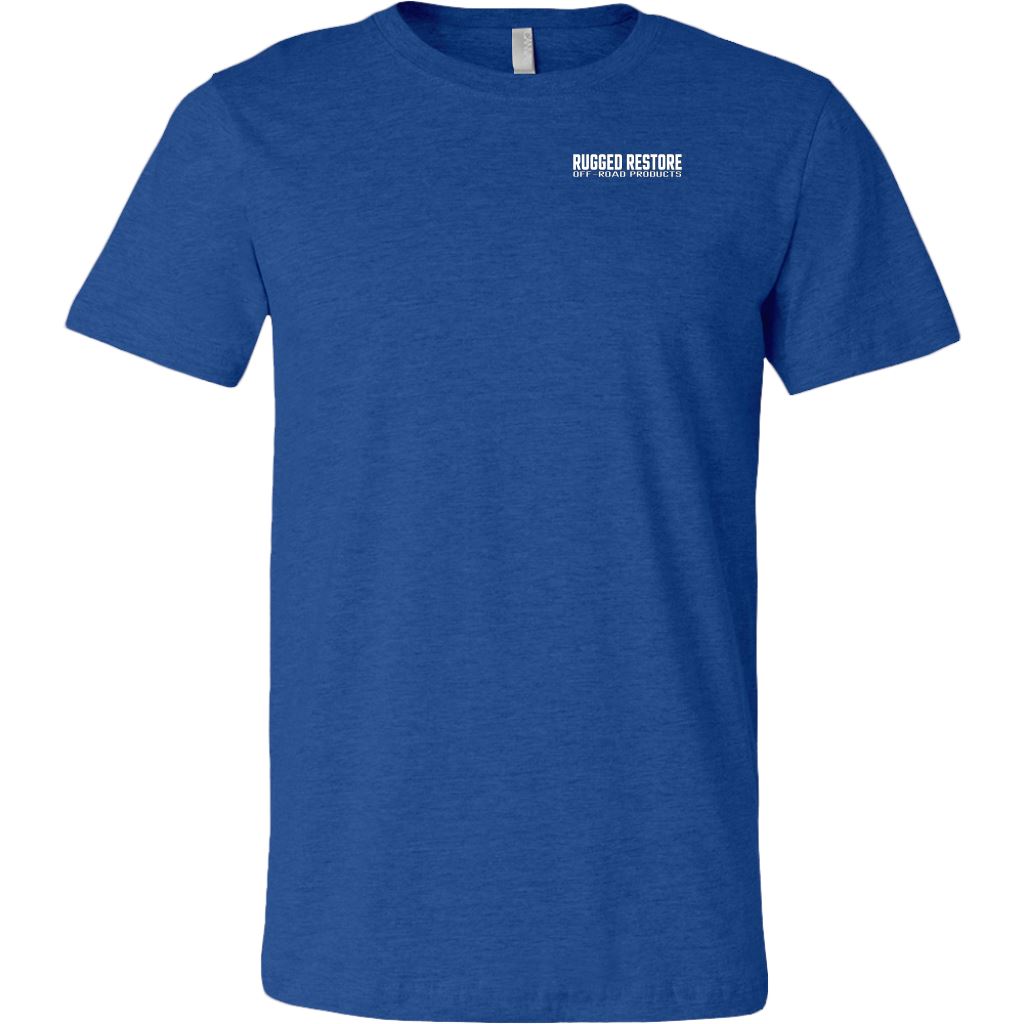 "Does This Tire Make My Butt Look Big?" T-Shirt - Dark Colors T-shirt Canvas Mens Shirt Heather True Royal M