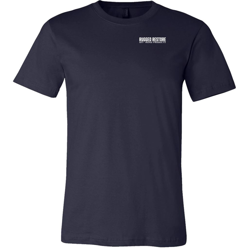 "Does This Tire Make My Butt Look Big?" T-Shirt - Dark Colors T-shirt Canvas Mens Shirt Navy S