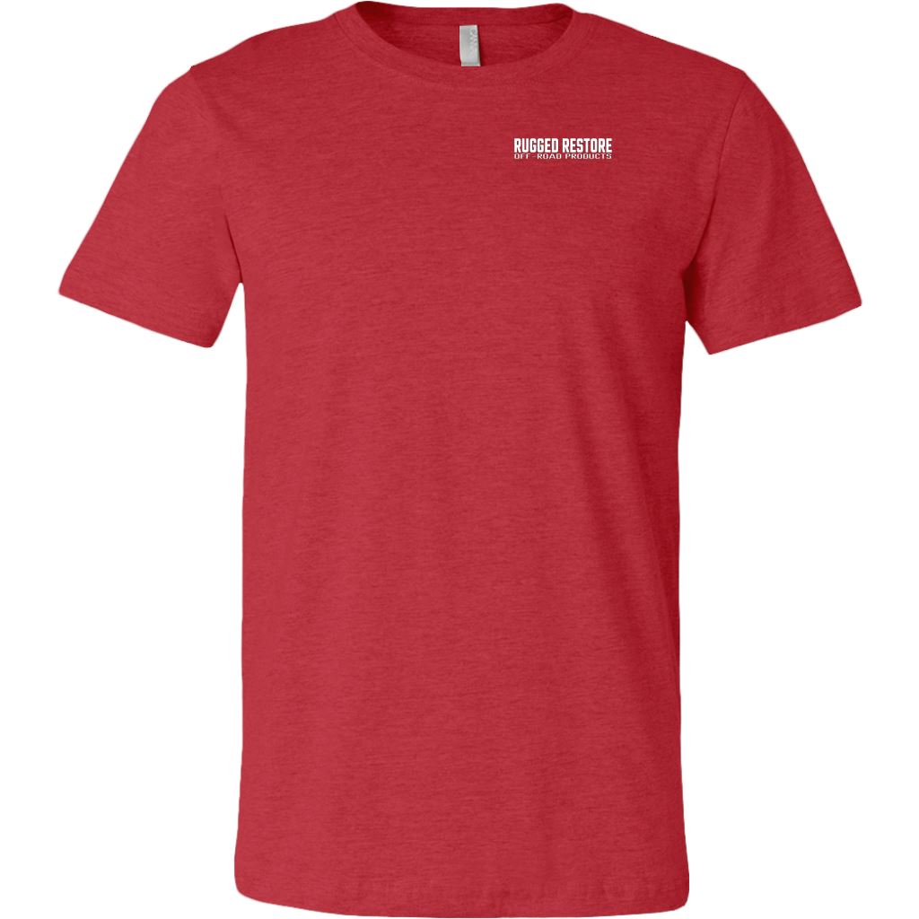 "Does This Tire Make My Butt Look Big?" T-Shirt - Dark Colors T-shirt Canvas Mens Shirt Heather Red S