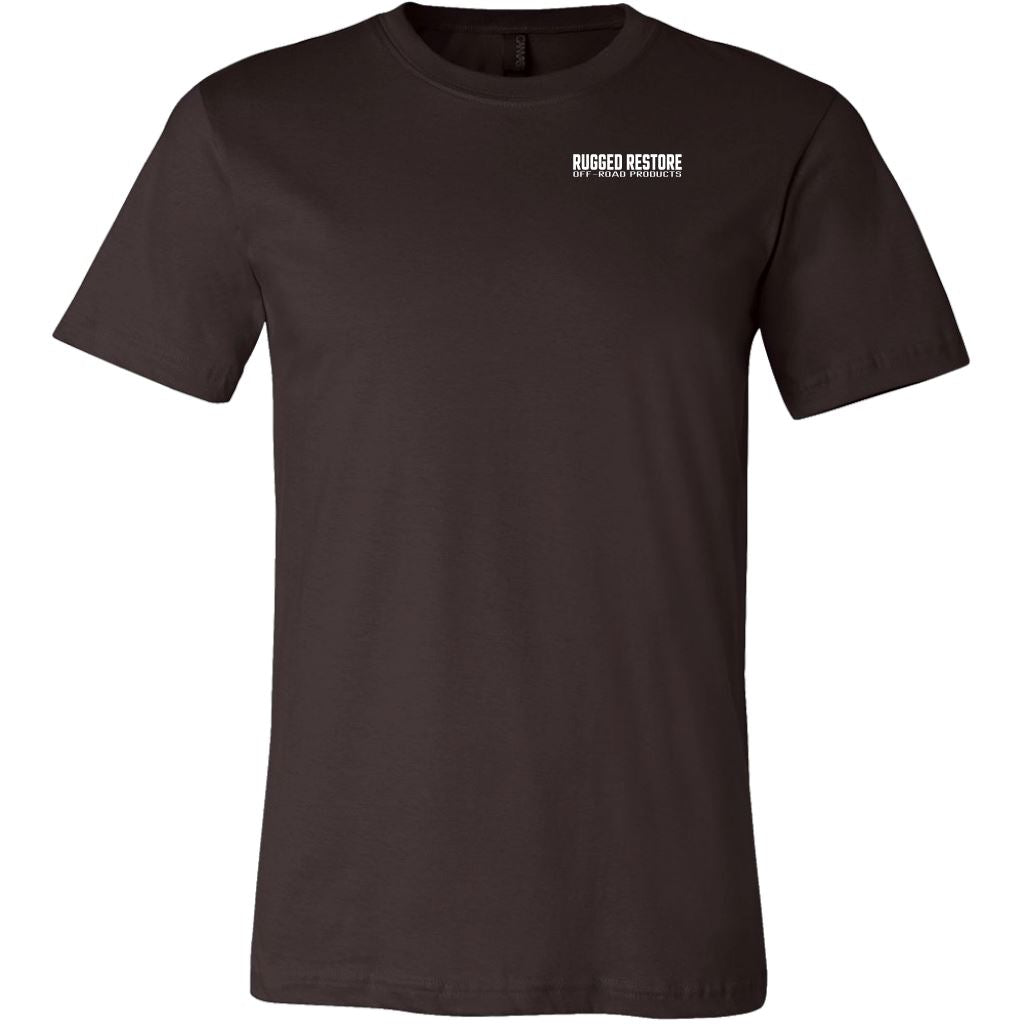 "Does This Tire Make My Butt Look Big?" T-Shirt - Dark Colors T-shirt Canvas Mens Shirt Brown S