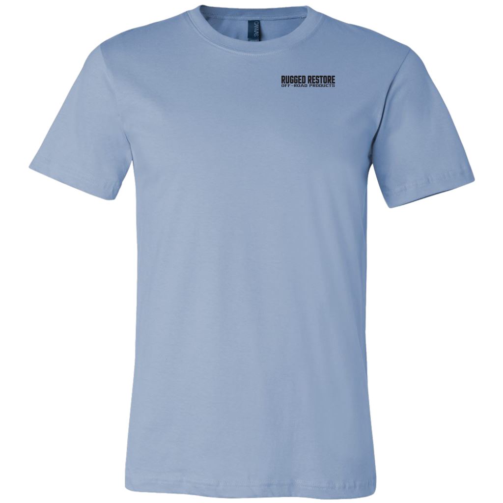 "Does This Tire Make My Butt Look Big?" T-Shirt - Light Colors T-shirt Canvas Mens Shirt Baby Blue M