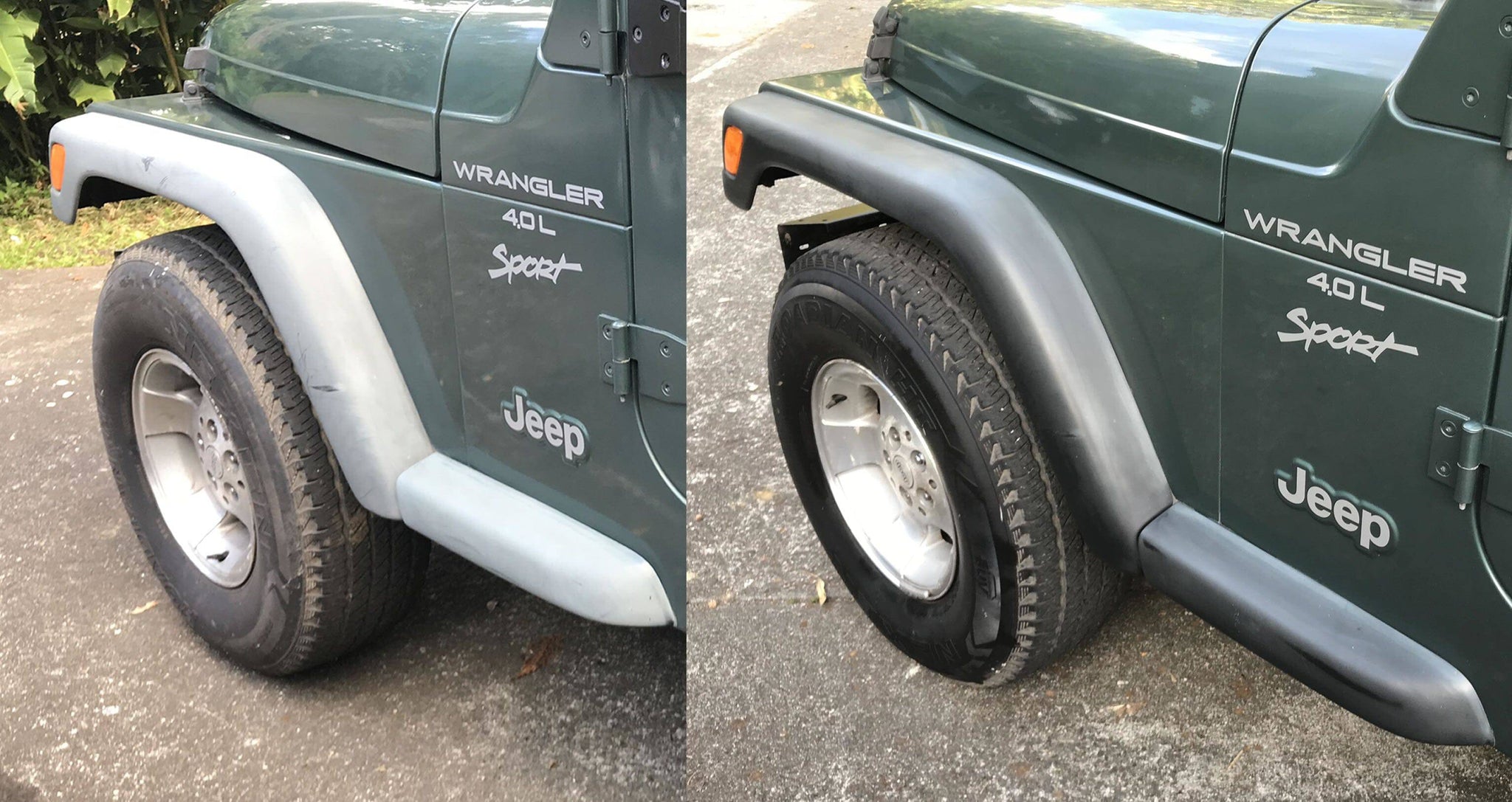 TRIM RENEW BLACK TRIM, BUMPER, PLASTIC, HARD TOP & VINYL RESTORER Rugged Restore