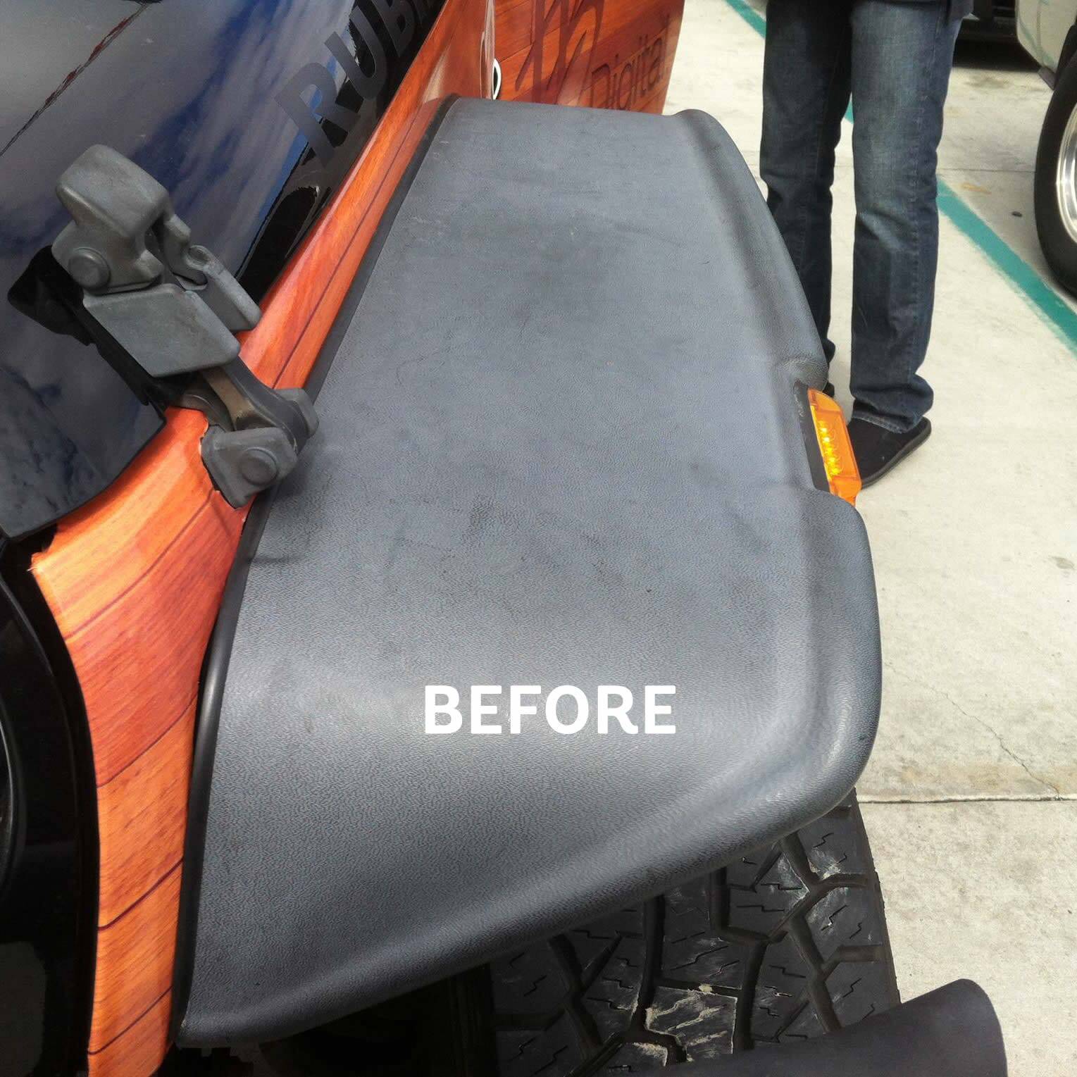 TRIM RENEW BLACK TRIM, BUMPER, PLASTIC, HARD TOP & VINYL RESTORER Rugged Restore