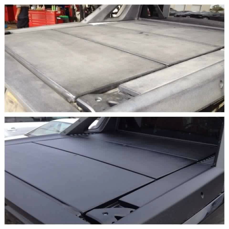 TRIM RENEW BLACK TRIM, BUMPER, PLASTIC, HARD TOP & VINYL RESTORER Rugged Restore